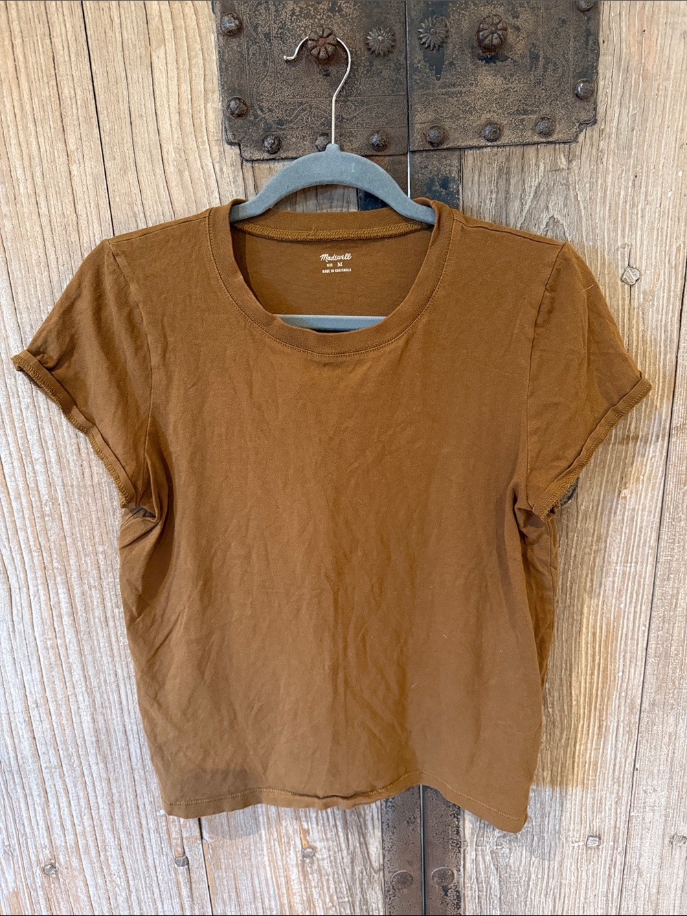 Madewell Women's Brown Crewneck Tee